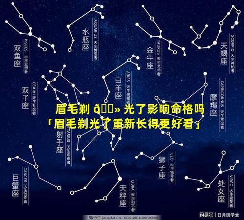 眉毛剃 🌻 光了影响命格吗「眉毛剃光了重新长得更好看」